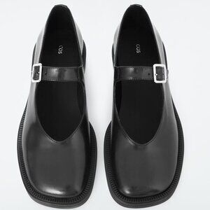 CHUNKY LEATHER MARY-JANE SHOES / US7